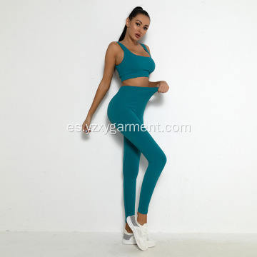 Traje de yoga de ropa deportiva femenina